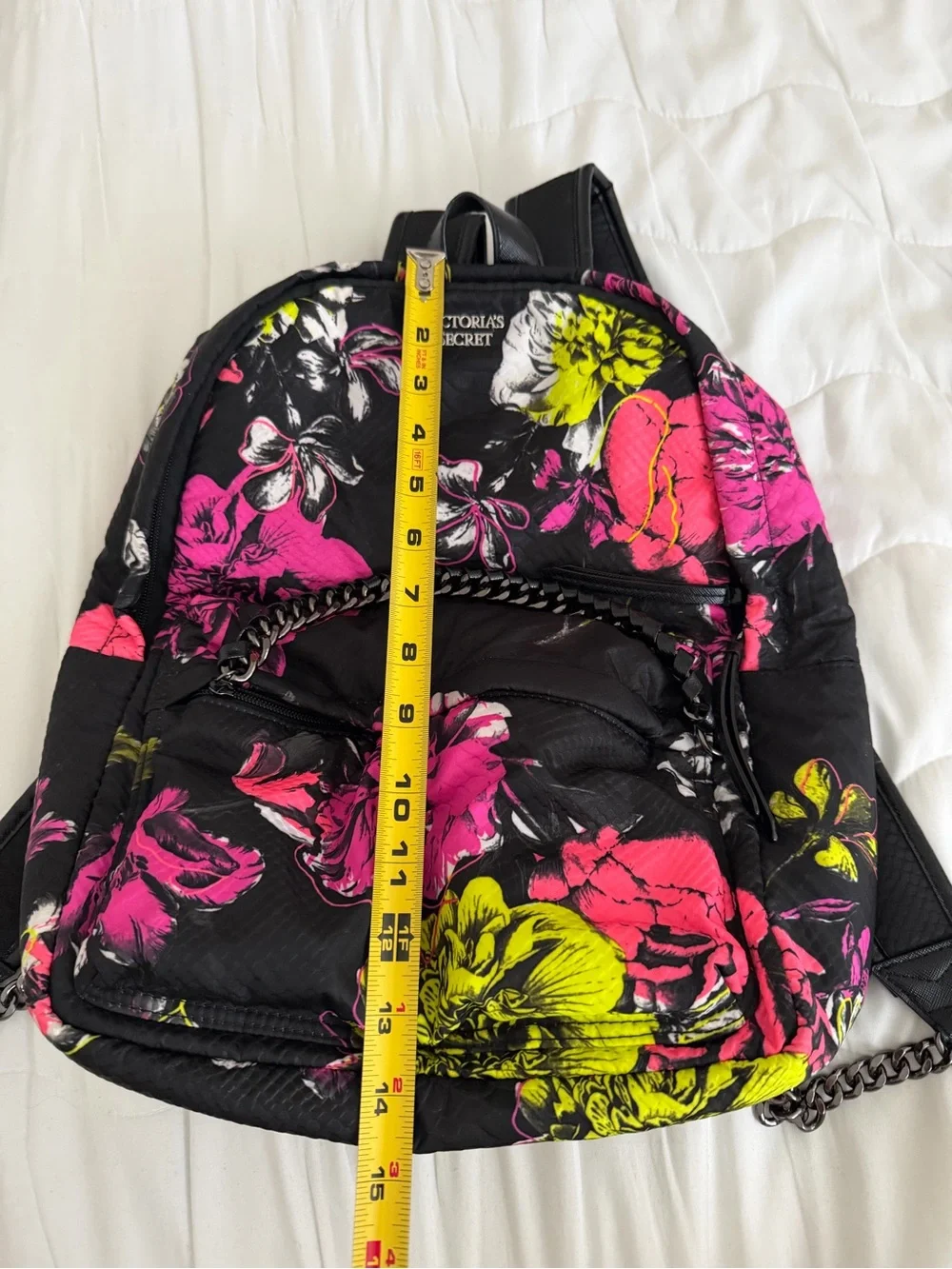 Victoria's Secret Black Floral Backpack